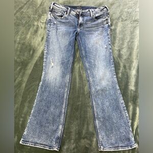 Silver Suki Slim Bootcut Sz 34/31